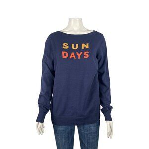 Lilly Pulitzer Sun Days Marielle Womens Sweater Large Pullover Intarsia Knit